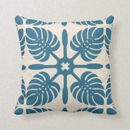 MODERN HAWAÏAN QUILT PILLOW- Monstera Kussen