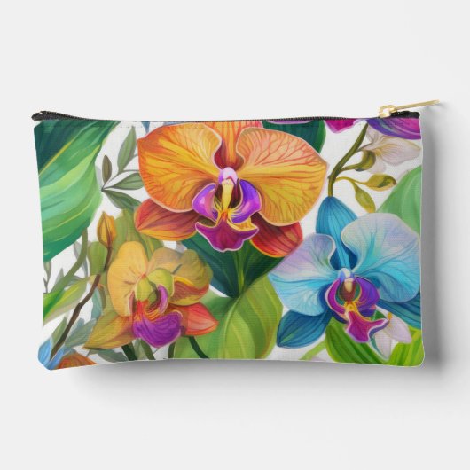 Modern hawaiiaans print orchidee patroon etui (Achterkant)
