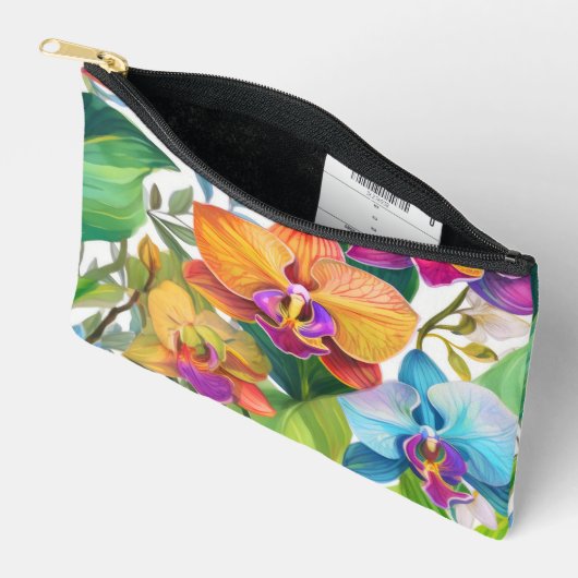Modern hawaiiaans print orchidee patroon etui (Open)