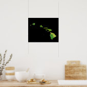 Modern Hawaiian Island Chain Poster (Keuken)