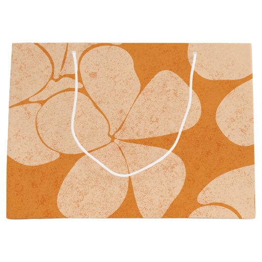 Modern Hawaiian Print model Plumerias Groot Cadeauzakje (Voorkant)