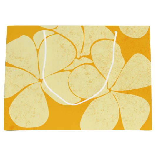 Modern Hawaiian Print model Plumerias Groot Cadeauzakje (Voorkant)