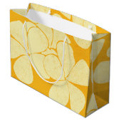 Modern Hawaiian Print model Plumerias Groot Cadeauzakje (Achterkant Gekanteld)