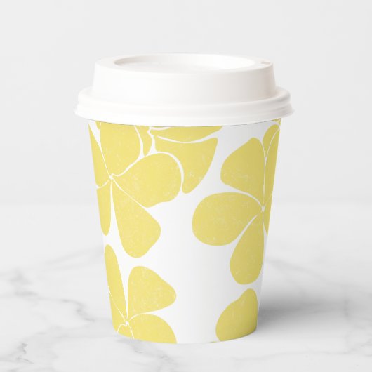 Modern Hawaiian Print model Plumerias Papieren Bekers (Voorkant)