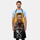 Modern Head Chef Cool Name Mannen Apron Schort (Gedragen)