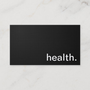 Modern Health Professional - Zwarte textuur Visitekaartje