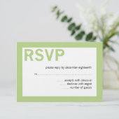 Modern Heart Ampersand Wedding RSVP-kaarten RSVP Kaartje (Staand voorkant)