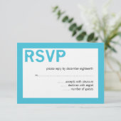 Modern Heart Ampersand Wedding RSVP-kaarten RSVP Kaartje (Staand voorkant)