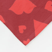 Modern Heart Confetti - Gepersonaliseerd Fleece Deken (Hoek)
