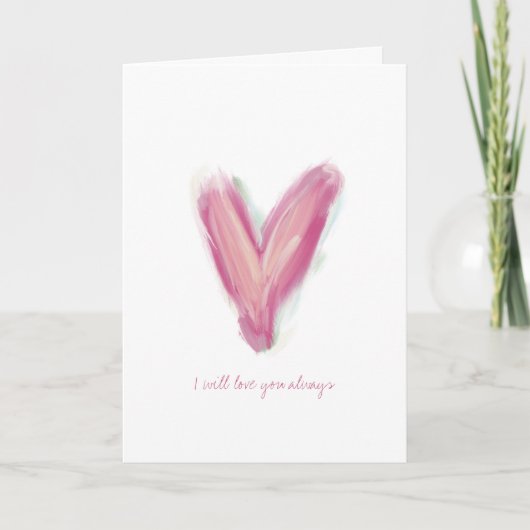 Modern Heart Jubileum Kaart (Voorkant)