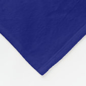 Modern Heart Pa op Royal Blue Fleece Deken (Hoek)