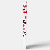 Modern Heart Pattern Monogram Meisly Stylish Case-Mate iPhone Case (Achterkant / Rechts)