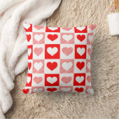 Modern Heart Pattern Throw Pillow - Romantic Kussen (Deken)