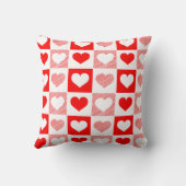 Modern Heart Pattern Throw Pillow - Romantic Kussen (Achterkant)