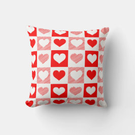 Modern Heart Pattern Throw Pillow - Romantic  Kussen