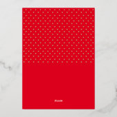 Modern Heart Photo Collage Folie Feestdagenkaart (Achterkant)