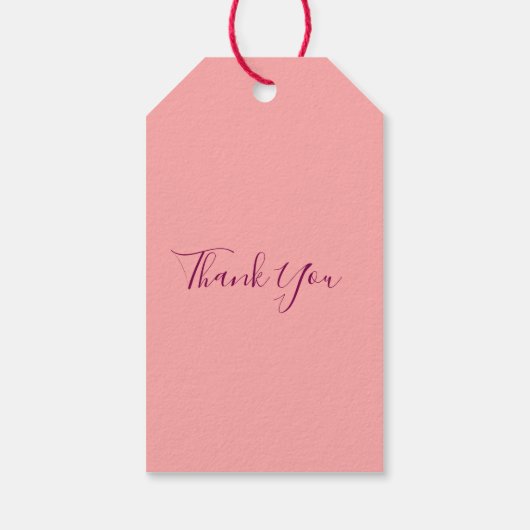 MODERN HEART PINK VALENTINES DAY CADEAULABEL (Achterkant)