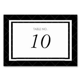 Modern Heart Table Number Kaart