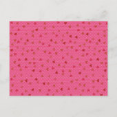 Modern Hearts Confetti Roze Bruiloft Save The Date Aankondigingskaart (Achterkant)