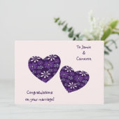 Modern Hearts feliciteert je met je Kaart (Staand voorkant)