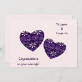 Modern Hearts feliciteert je met je Kaart (Voorkant / Achterkant)