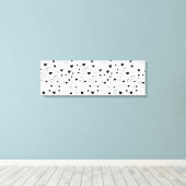 Modern Hearts Pattern Canvas Afdruk (Insitu (Houten vloer))