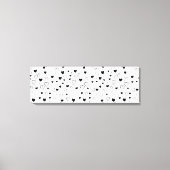 Modern Hearts Pattern Canvas Afdruk (Voorkant)