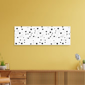 Modern Hearts Pattern Canvas Afdruk (Insitu (Woonkamer))