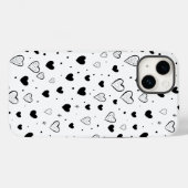 Modern Hearts Pattern Case-Mate iPhone Case (Achterkant (horizontaal))