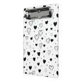 Modern Hearts Pattern Mini Klembord (Angled2)