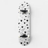 Modern Hearts Pattern Persoonlijk Skateboard (Voorkant)