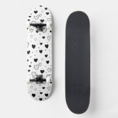 Modern Hearts Pattern Persoonlijk Skateboard (Voorkant)