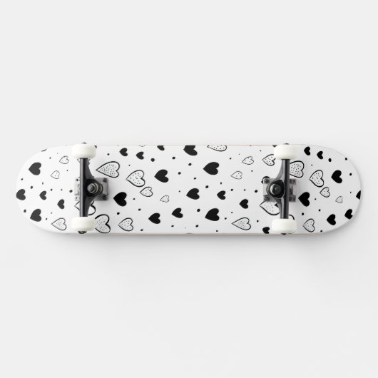 Modern Hearts Pattern Persoonlijk Skateboard (Horizontaal)