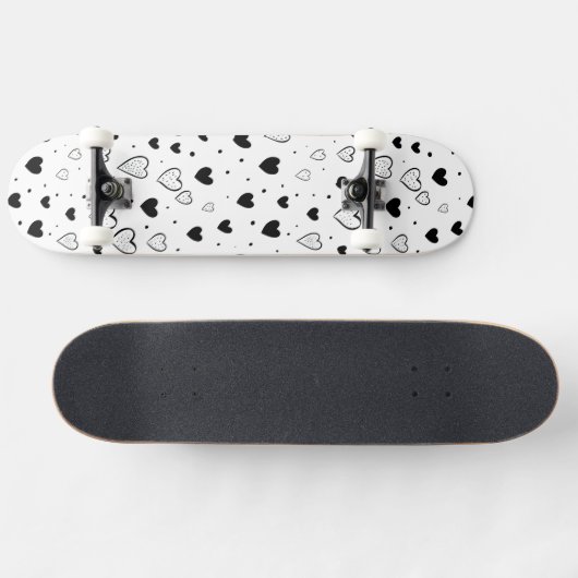 Modern Hearts Pattern Persoonlijk Skateboard (Horizontaal)
