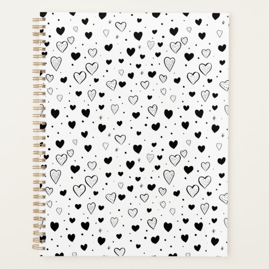 Modern Hearts Pattern Planner (Voorkant)