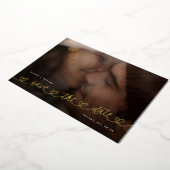 Modern Hearts Save The Date Photo Wedding Website Folie Uitnodiging (Gedraaid)