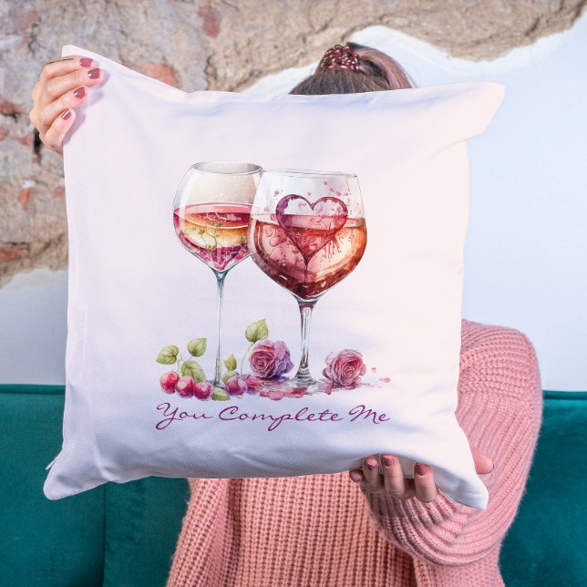 Modern Hearts Schattige Rode Valentijnsdag Jubileu Kussen (Creator heeft geüpload)