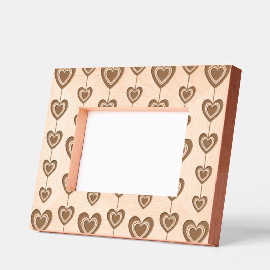 Modern Hearts String Pattern Gegraveerde Lijstjes (Links)