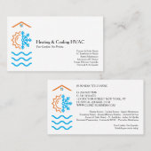 Modern Heating Cooling Experts HVAC Visitekaartje (Voorkant / Achterkant)