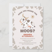 Modern heb je de Moos verjaardagsuitnodiging gehoo Kaart (Voorkant)