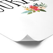 Modern hebben neursery Art gestimuleerd Poster (Hoek)