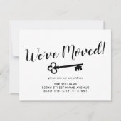 Modern hebben we verplaatst, belangrijk nieuw thui aankondiging (Voorkant)