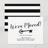 Modern hebben we verplaatst, belangrijk nieuw thui aankondiging (Voorkant / Achterkant)