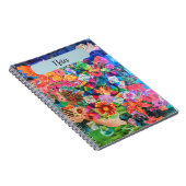 Modern hedendaags Abstract collage Notitieboek (Rechterzijde)