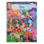 Modern hedendaags Abstract collage Notitieboek (Voorkant)