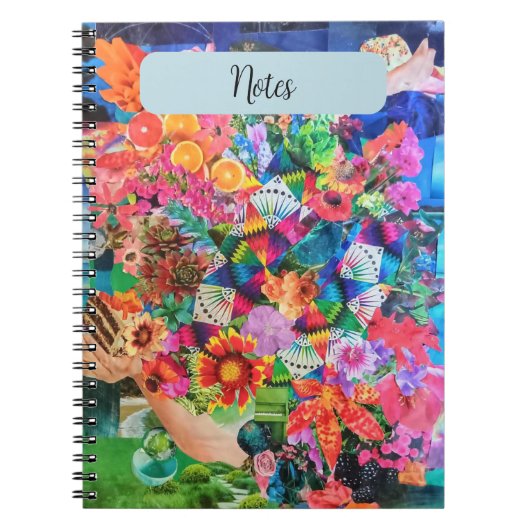 Modern hedendaags Abstract collage Notitieboek (Voorkant)