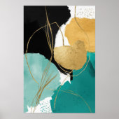 Modern hedendaags Abstract Zen-Poster Poster (Voorkant)