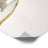 Modern hedendaags Abstract Zen-Poster Poster (Hoek)