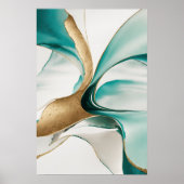 Modern hedendaags Abstract Zen-Poster Poster (Voorkant)