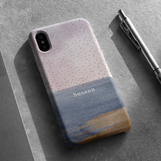 Modern Hedendaags Artistiek Hemels Case-Mate iPhone Case